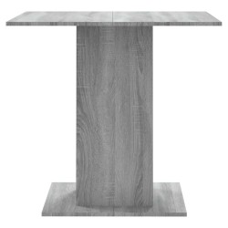 Table à dîner Sonoma gris 80x80x75 cm Bois d'ingénierie 629240629240