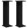 Support de Plante 2 pcs Chêne Noir 25 x 25,5 x 80,5 cm 629241629241