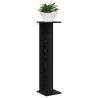 Support de Plante 2 pcs Chêne Noir 25 x 25,5 x 100,5 cm 629242629242