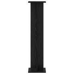 Support de Plante 2 pcs Chêne Noir 25 x 25,5 x 100,5 cm 629242629242