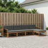 Ensemble de canapés d'extérieur 5 pcs Naturel et Anthracite 629245629245