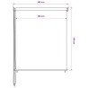 Store roulant d'extérieur 145 (l) x 140 (H) cm blanc 629251629251