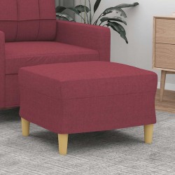 Repose-pied Rouge bordeaux 60x50x41 cm Tissu 629256629256