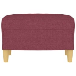 Repose-pied Rouge bordeaux 60x50x41 cm Tissu 629256629256