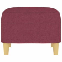 Repose-pied Rouge bordeaux 60x50x41 cm Tissu 629256629256