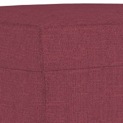 Repose-pied Rouge bordeaux 60x50x41 cm Tissu 629256629256