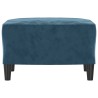 Repose-pied Bleu 60x50x41 cm Velours 629257629257