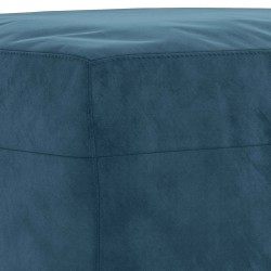 Repose-pied Bleu 60x50x41 cm Velours 629257629257
