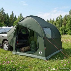 Tente de voiture avec toit Vert armée 239 x 210 x 210 cm 629258629258