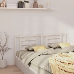 Tête de lit Blanc 206x4x100 cm Bois de pin massif 629259629259