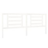 Tête de lit Blanc 206x4x100 cm Bois de pin massif 629259629259