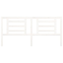 Tête de lit Blanc 206x4x100 cm Bois de pin massif 629259629259