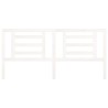Tête de lit Blanc 206x4x100 cm Bois de pin massif 629259629259