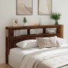 Tête de lit à LED vieux bois 200x18,5x103,5cm bois d'ingénierie 629261629261