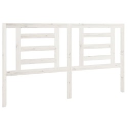 Tête de lit Blanc 166x4x100 cm Bois de pin massif 629265629265