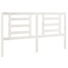 Tête de lit Blanc 166x4x100 cm Bois de pin massif 629265629265
