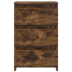 Tables de chevet 2pcs Chêne fumé 40x35x62,5cm Bois d'ingénierie 629268629268