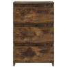 Tables de chevet 2pcs Chêne fumé 40x35x62,5cm Bois d'ingénierie 629268629268