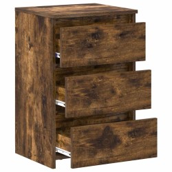 Tables de chevet 2pcs Chêne fumé 40x35x62,5cm Bois d'ingénierie 629268629268