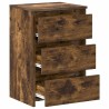 Tables de chevet 2pcs Chêne fumé 40x35x62,5cm Bois d'ingénierie 629268629268