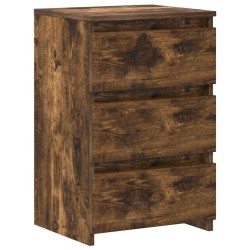 Tables de chevet 2pcs Chêne fumé 40x35x62,5cm Bois d'ingénierie 629268629268