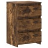 Tables de chevet 2pcs Chêne fumé 40x35x62,5cm Bois d'ingénierie 629268629268