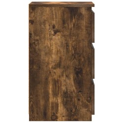 Tables de chevet 2pcs Chêne fumé 40x35x62,5cm Bois d'ingénierie 629268629268