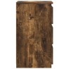 Tables de chevet 2pcs Chêne fumé 40x35x62,5cm Bois d'ingénierie 629268629268