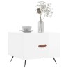 Tables basses 2 pcs blanc brillant 50x50x40cm bois d'ingénierie 629270629270