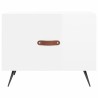 Tables basses 2 pcs blanc brillant 50x50x40cm bois d'ingénierie 629270629270