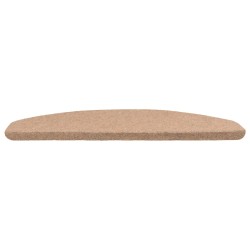 Tapis d'escalier auto-adhésifs 15 pcs Beige 80 x 28 x 3,5 cm 629272629272
