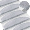 Tapis d'escalier auto-adhésifs 15 pcs Gris clair 629273629273