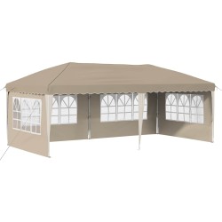 Tente de fête pop-up 575 x 289 x 245 cm Crème 629274629274