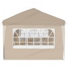 Tente de fête pop-up 575 x 289 x 245 cm Crème 629274629274
