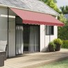 Tissu de remplacement de cantonnière d’auvent rayure bordeaux 629275629275