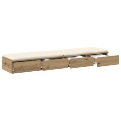 Tiroirs de lit Chêne artisanal 135 x 36,5 x 16,5 cm 629276629276