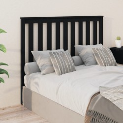 Tête de lit Noir 146x6x101 cm Bois massif de pin 629277629277