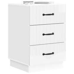 Cabinet de chevet avec tiroir Blanc brillant 43 x 41 x 63,5 cm 629279629279