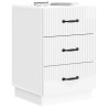 Cabinet de chevet avec tiroir Blanc brillant 43 x 41 x 63,5 cm 629279629279