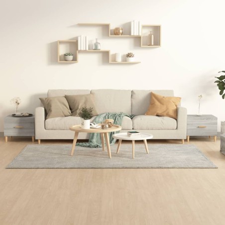 Tables basses 2 pcs sonoma gris 50x50x40 cm bois d'ingénierie 629280629280