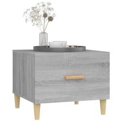 Tables basses 2 pcs sonoma gris 50x50x40 cm bois d'ingénierie 629280629280
