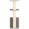 Arbre à chat avec poteaux à griffer en sisal Gris clair 133 cm 629282629282