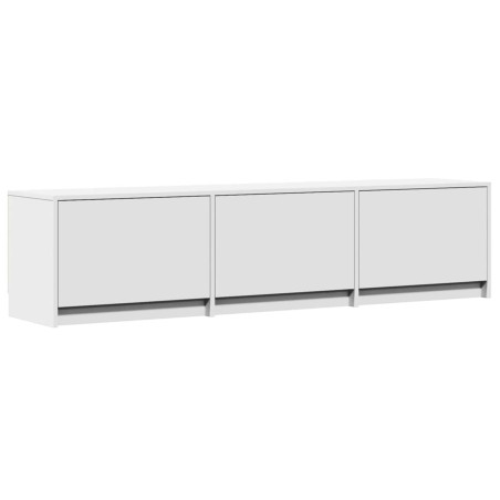 Meuble TV avec LED Blanc 165 x 34 x 40 cm Bois d'ingénierie 629287629287