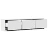 Meuble TV avec LED Blanc 165 x 34 x 40 cm Bois d'ingénierie 629287629287
