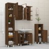 Armoire de bain Chêne marron 30x30x95 cm Bois d'ingénierie 629290629290
