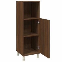 Armoire de bain Chêne marron 30x30x95 cm Bois d'ingénierie 629290629290
