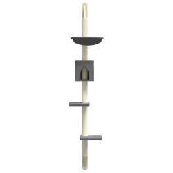Arbre à chat mural avec griffoir gris foncé 187 cm 629292629292