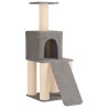 Arbre à chat avec poteaux à griffer en sisal Gris clair 146 cm 629293629293