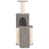 Arbre à chat avec poteaux à griffer en sisal Gris clair 146 cm 629293629293