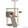 Arbre à chat avec poteaux à griffer en sisal Gris clair 173 cm 629294629294